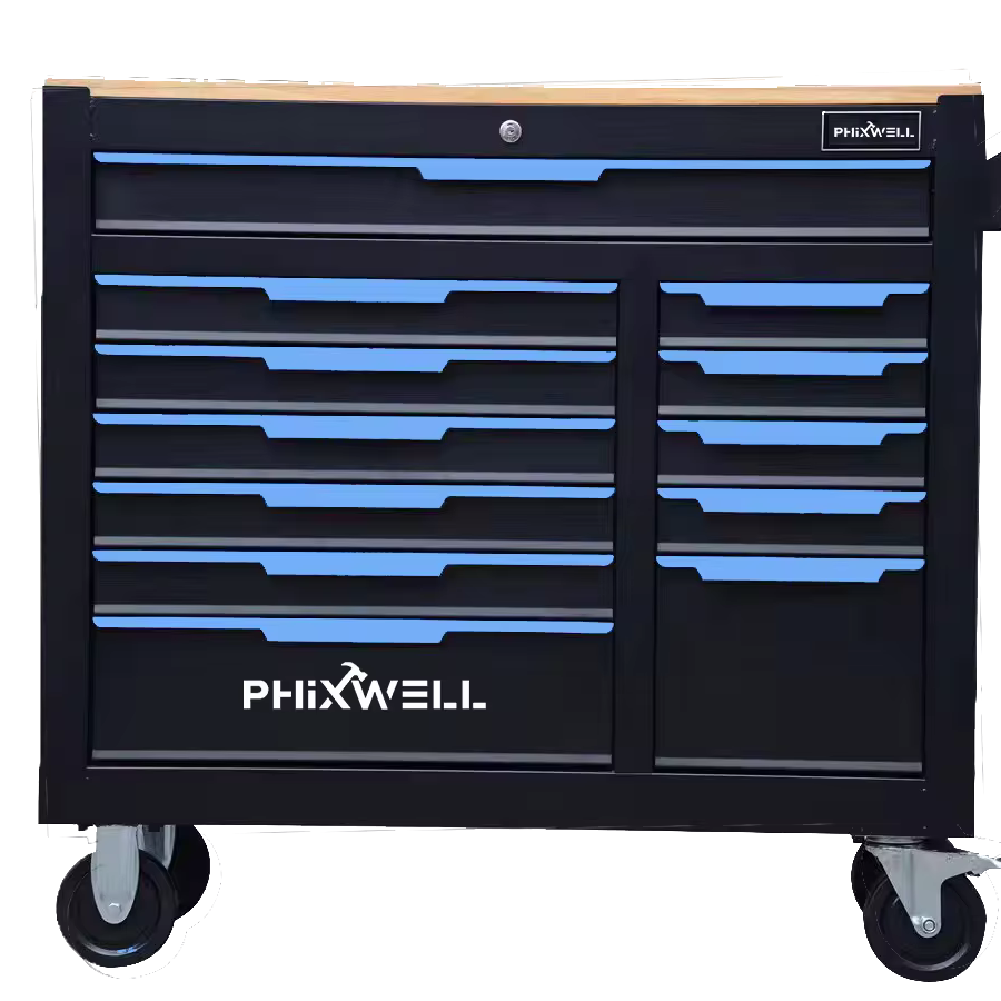 12 Drawer Tool chest Workshop Mechanic Tool Trolley Workshop Roller Garage Rolling Tool Cabinet