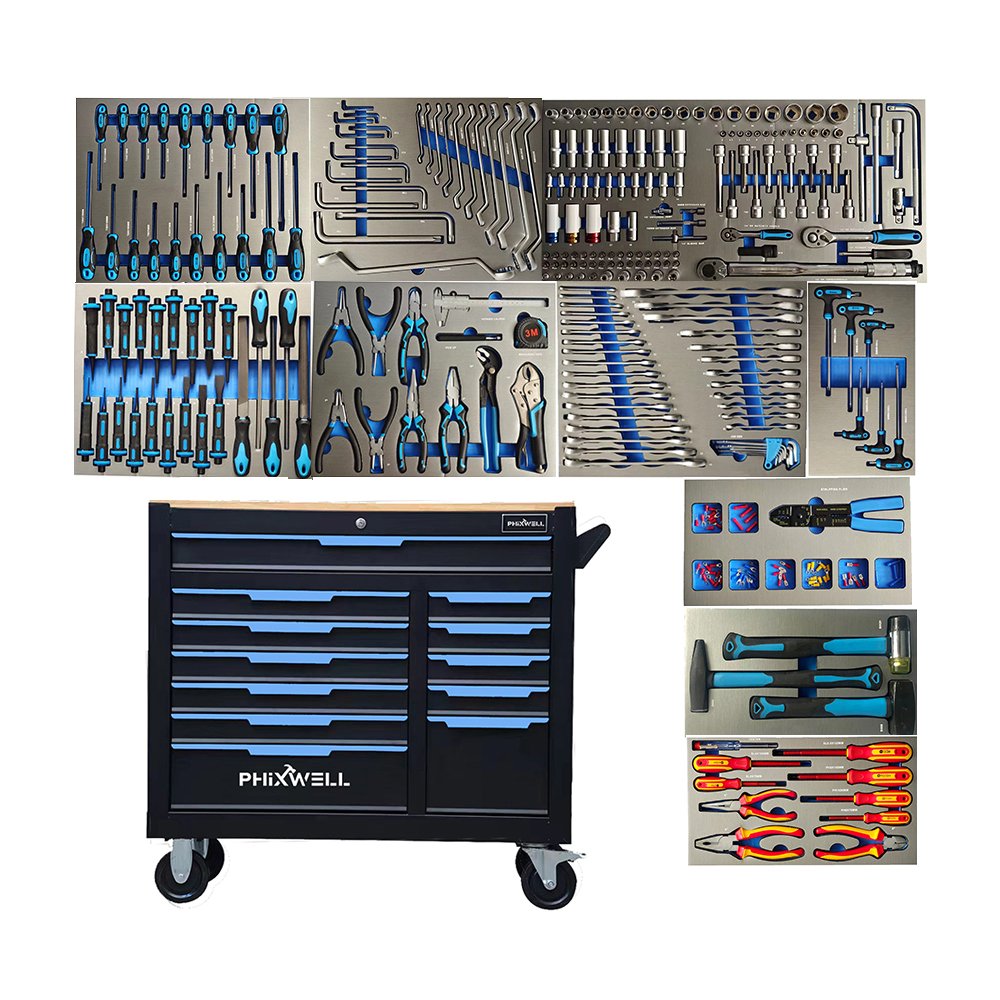12 Drawer Tool chest Workshop Mechanic Tool Trolley Workshop Roller Garage Rolling Tool Cabinet