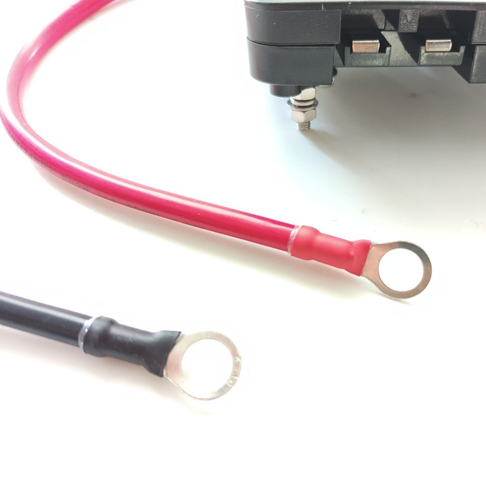Patent Design DIY 4 An derson Port 2x300mm 8GA Power Cables Wiring Terminals Battery Box Accessories With Install Screw