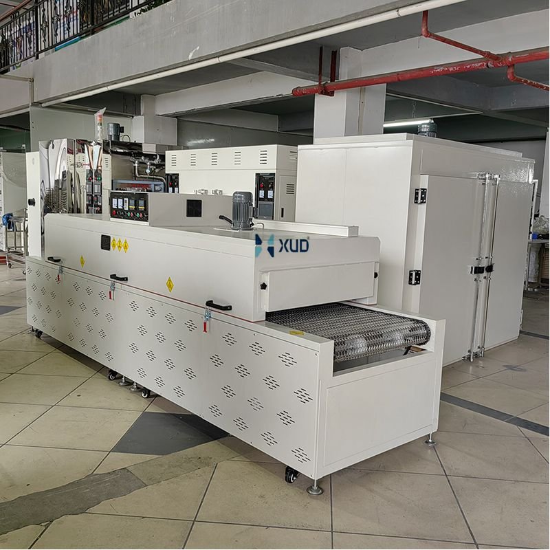 Tunnel-type continuous hot air conveying dryer curing oven conveyor belt type hot air tunnel furnace infrared drying tunnel