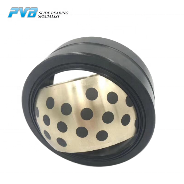 Self-aligning GE70ES Series Embedded Solid Lubricants Graphite Spherical GE70ES-2ES Plain Rod End Bearing