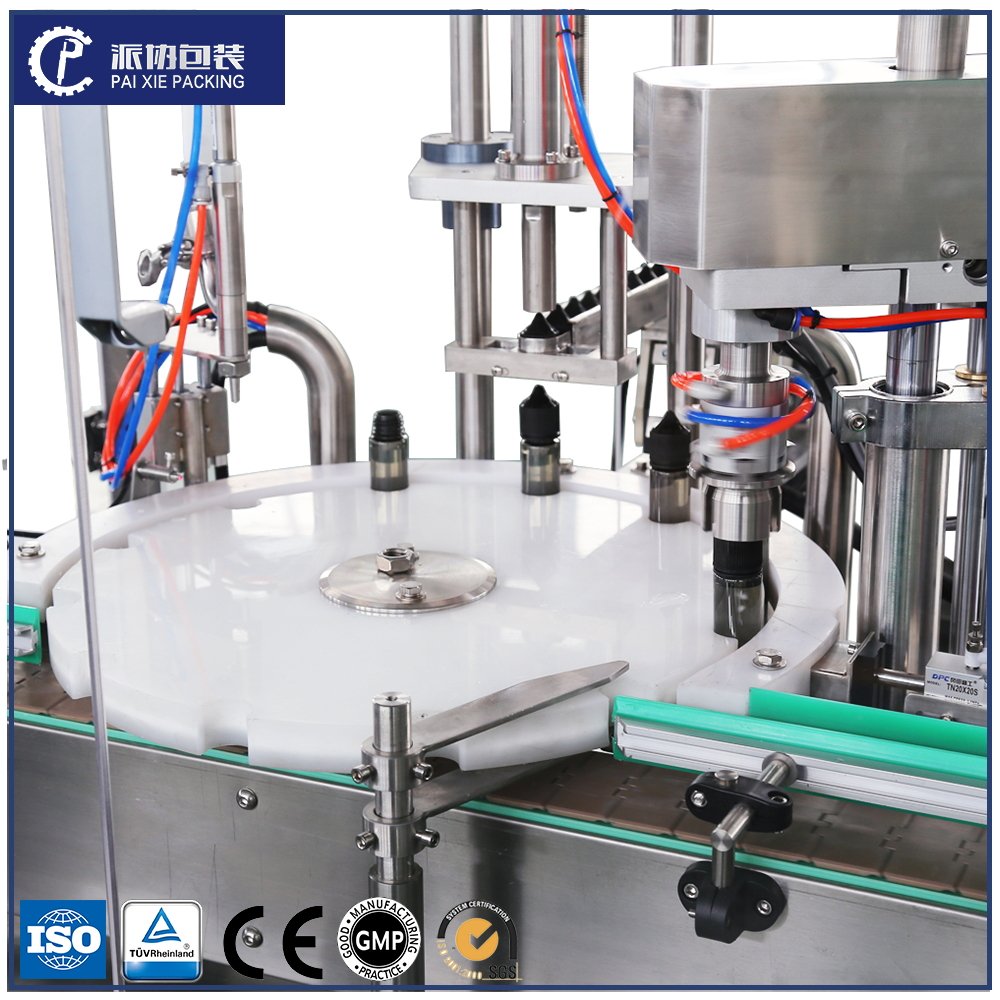 Cosmetic Small Bottle Filling & Capping Machine for Cream Shampoo Lotion Essential Oil Perfume with Engine Motor Core Components