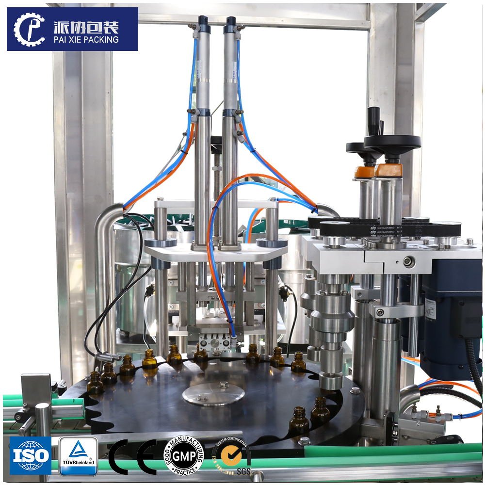 Cosmetic Small Bottle Filling & Capping Machine for Cream Shampoo Lotion Essential Oil Perfume with Engine Motor Core Components