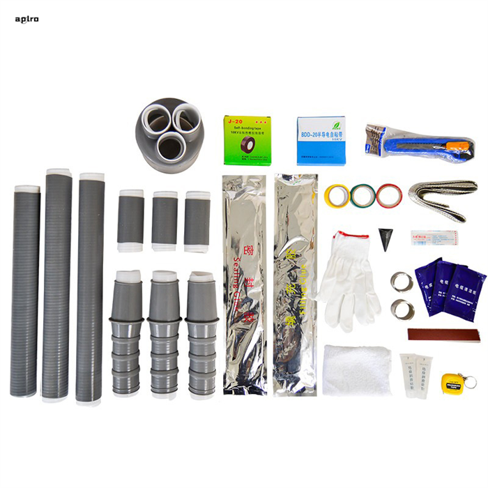 15kv Three Core Cold Shrink Cable Accessories Silicone Rubber Termination Or Joint Kit For Power Cable With Extruded Insuilation