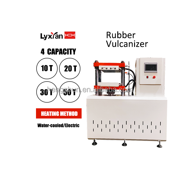100T Capacity Hot Mould Press Rubber Plate Vulcanizer Machine 1 Year Warranty Rubber Product Testing Equipment