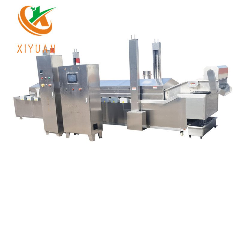 Fully Auto French Fries Machine Commercial Fried Chicken Machine Chips Cutting Potato Deep Frying Machine