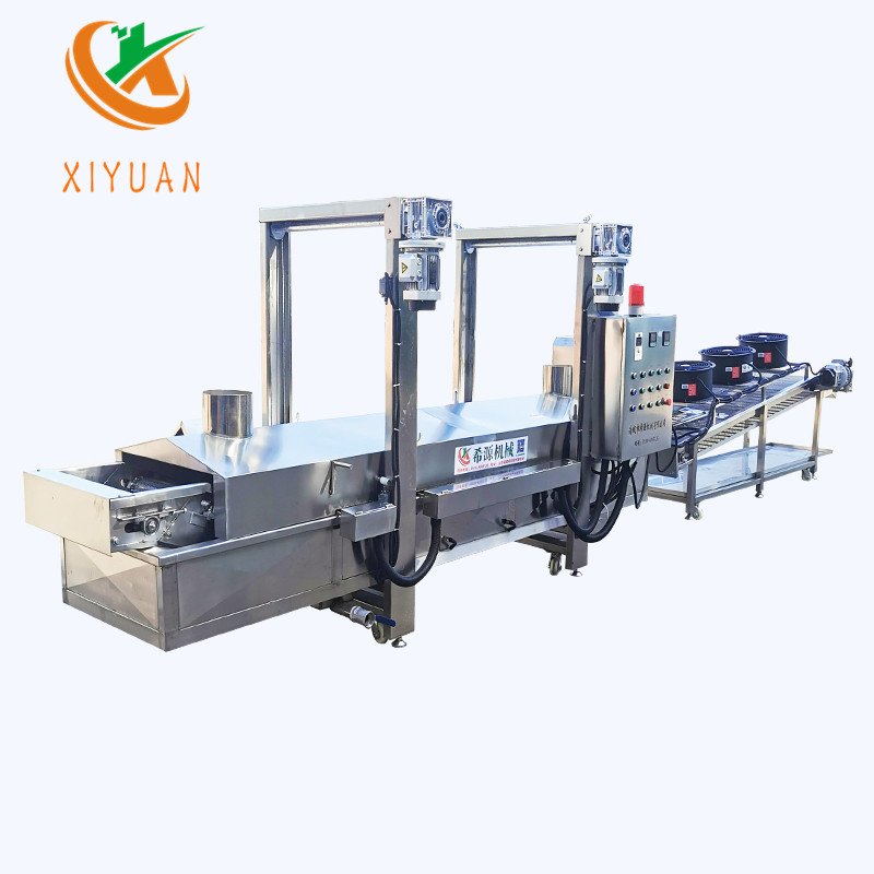Fully Auto French Fries Machine Commercial Fried Chicken Machine Chips Cutting Potato Deep Frying Machine
