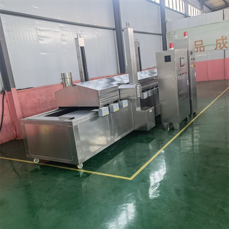 Fully Auto French Fries Machine Commercial Fried Chicken Machine Chips Cutting Potato Deep Frying Machine