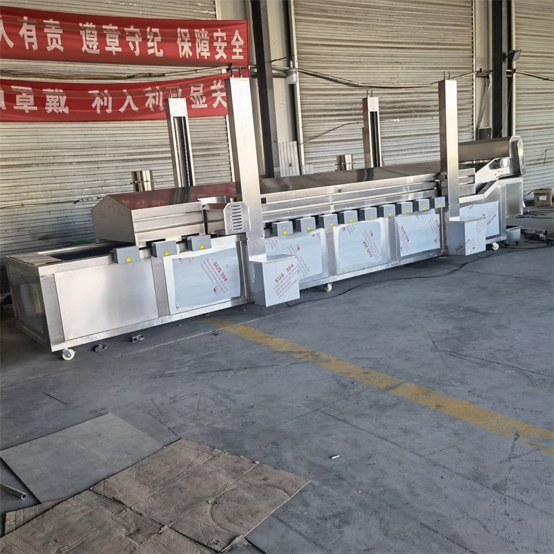 Fully Auto French Fries Machine Commercial Fried Chicken Machine Chips Cutting Potato Deep Frying Machine
