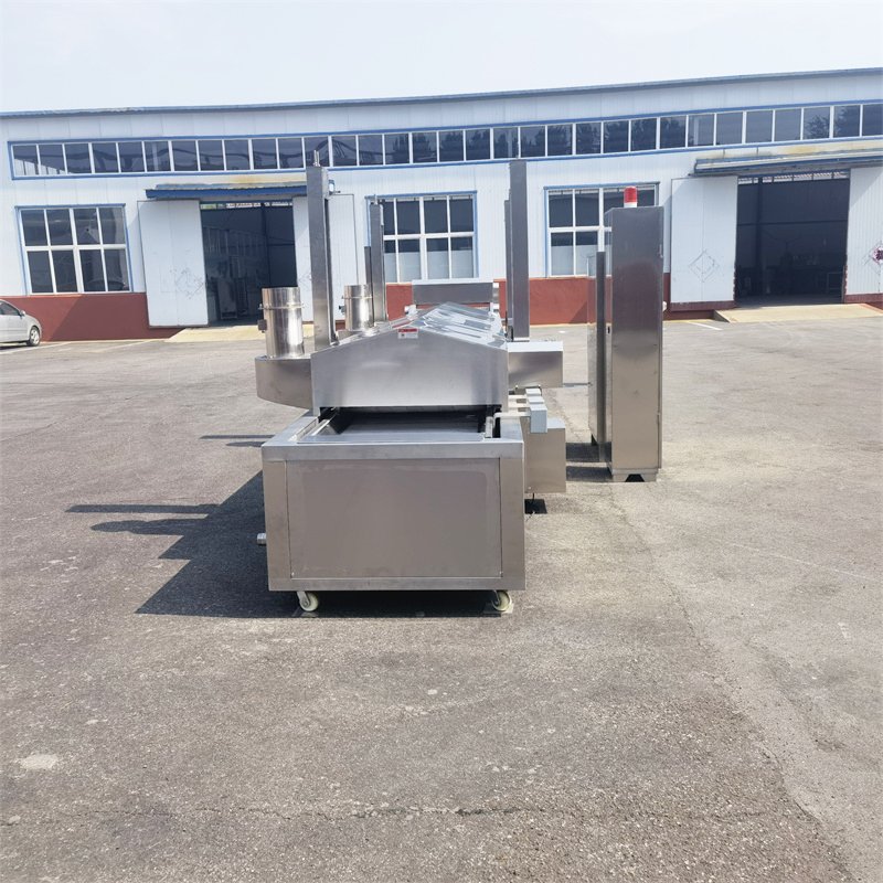 Fully Auto French Fries Machine Commercial Fried Chicken Machine Chips Cutting Potato Deep Frying Machine
