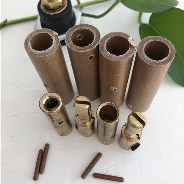 60A Male Brass Camlock Connector with Sleeve and Pin-Complete