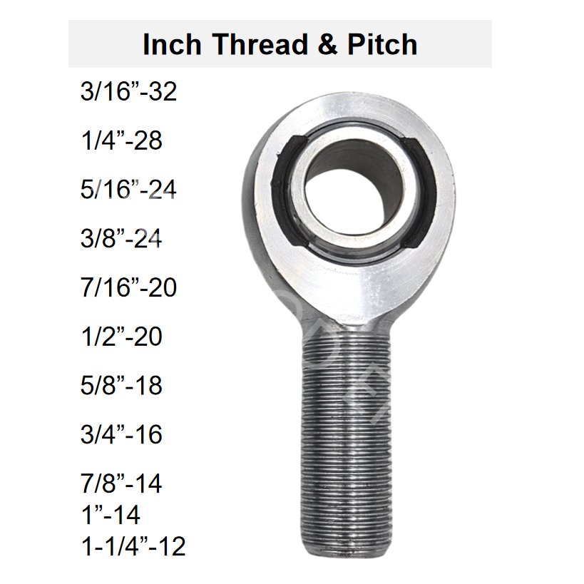 Heavy Duty Chromoly Rod Ends Bearings 3/4 Thread Heim Joint kits Uniball 1/2 5/8 7/8 1-1/4