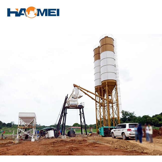 Fully Auto Control Mini Concrete Batching Plant Price 120 Trailer in Turkey for Pre Cast