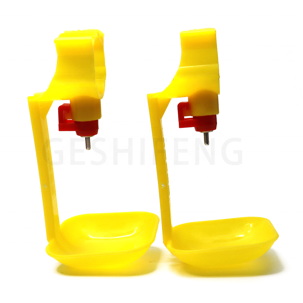 Genuine Poultry and Feeding Line System Lubing Nipple With Square Pipe Farming Equipment Plastic Cups Drinking Cup