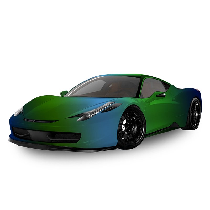 JCL016# Chameleon Car Paint Automotive Repair Coating Grass Green - Dark Blue Polyurethane Acrylic Car Refinish Paint