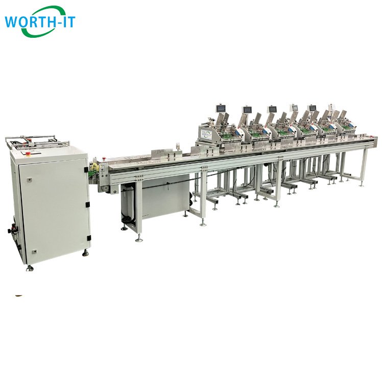 China Automatic Package Line Machine for Paper Combine and Collection Stacking Card Collator Machine with Conveyor Belt System