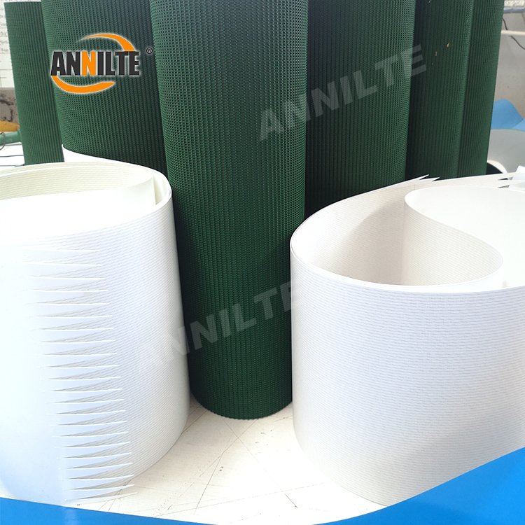 Annilte industrial pu white blue fruit Food Conveyor belt White dought sheeter belt for food factory