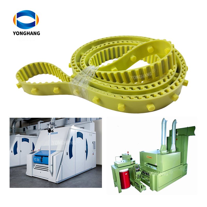 Industrial C50 C51 C60 C70 C80 T10 AT10 yellow blue white polyurethane textile carding machine timing belt