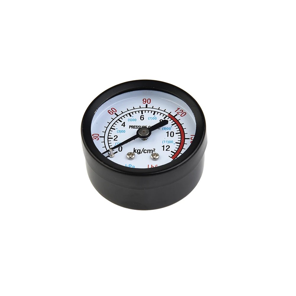 Air Compressor Pneumatic Hydraulic Fluid Pressure Gauge 13mm 1/4 Thread 0-180 PSI 0-12