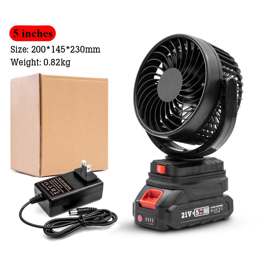 21V desktop fan Customized small ventilation fans cooling Cordless Portable mini Rechargeable battery fan