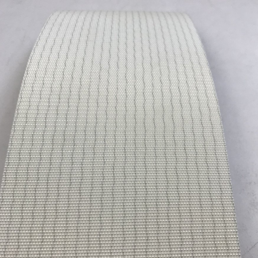 White Color PVC Fabric Conveyor Belt For Food Industry