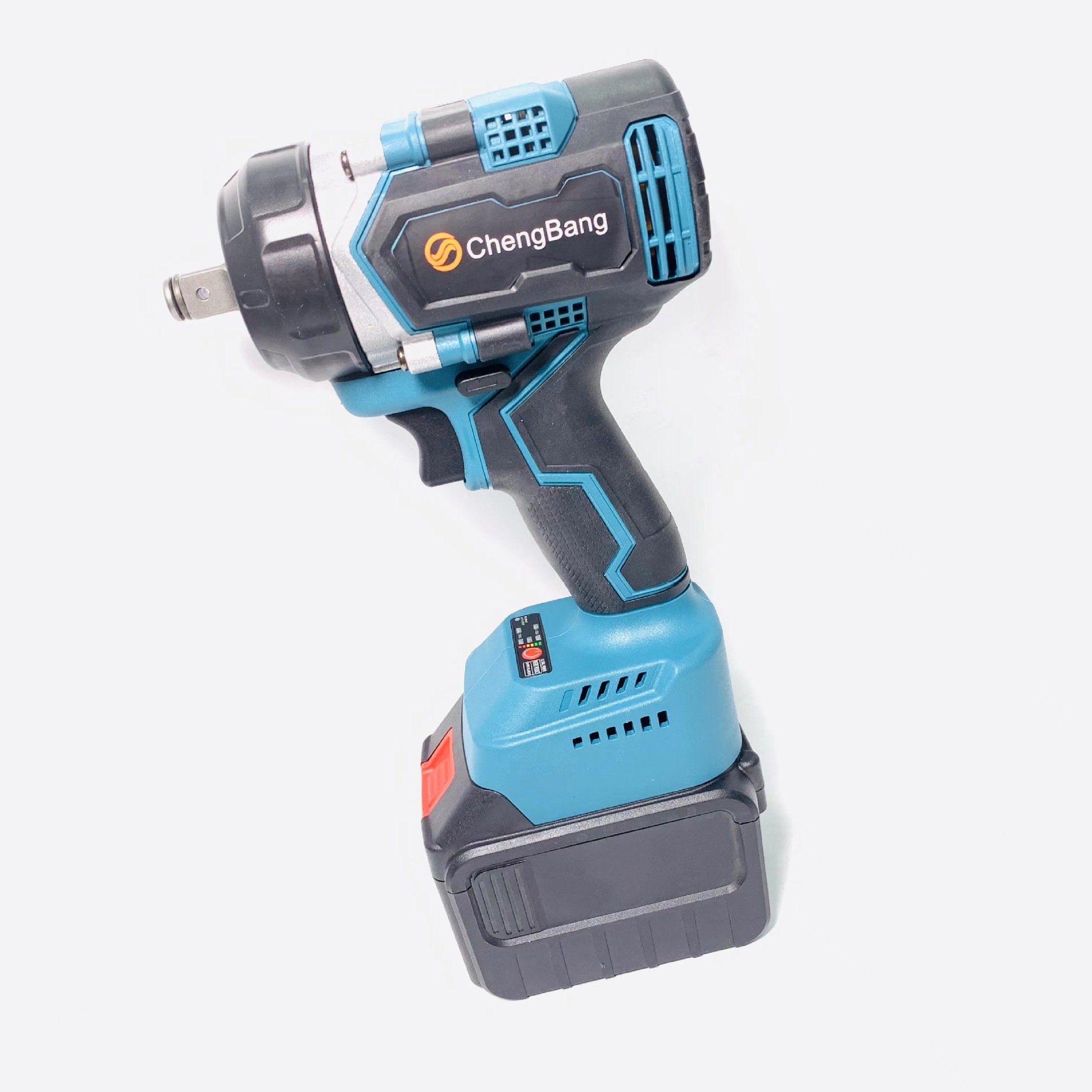 Set of 4pcs Power Tools Rechargeable Lithium Electric Hammer Drill Brushless Angle Grinder Cordless Wrench Combination Tool Set