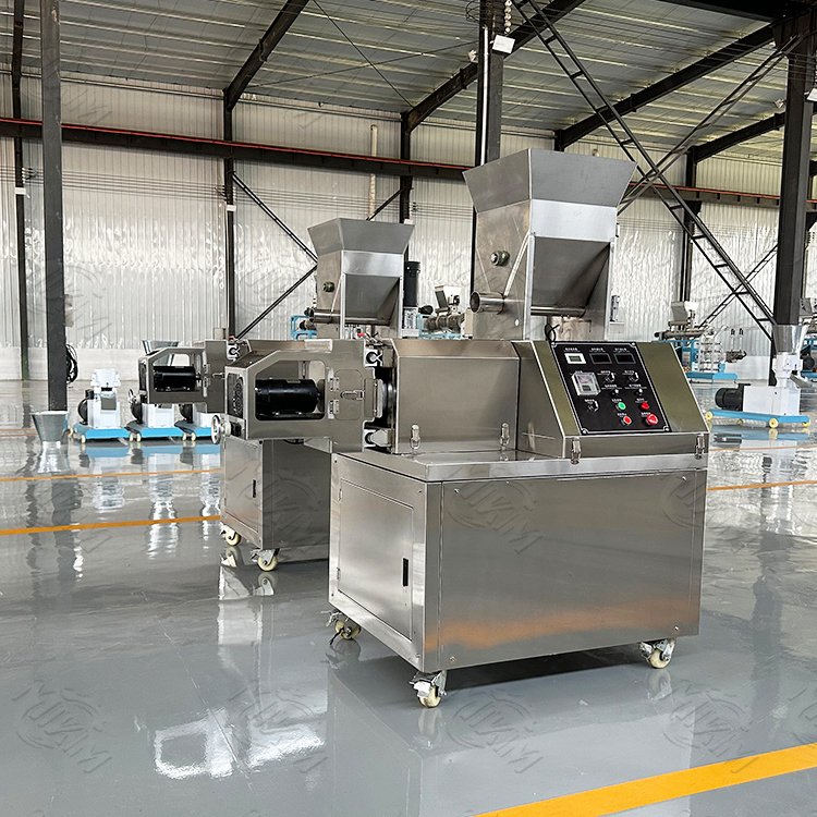 china corn puffed snack extruder semi auto puff ball snacks production line making machine