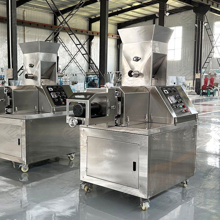 china corn puffed snack extruder semi auto puff ball snacks production line making machine