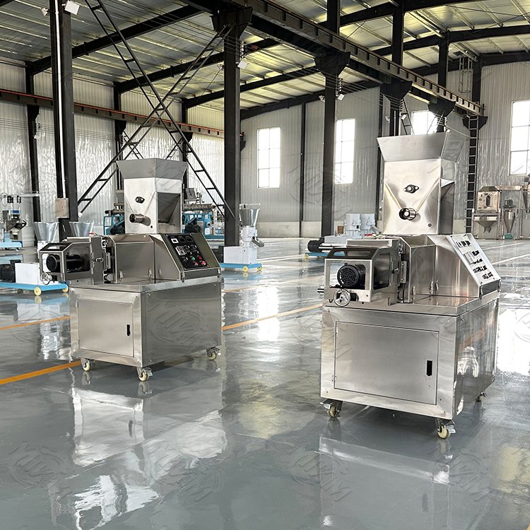 china corn puffed snack extruder semi auto puff ball snacks production line making machine