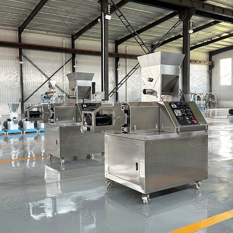 china corn puffed snack extruder semi auto puff ball snacks production line making machine