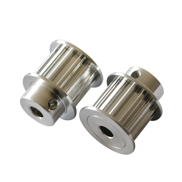 Oem cnc turning milling service custom T5 transmission pulley aluminum wheel timing belt pulley