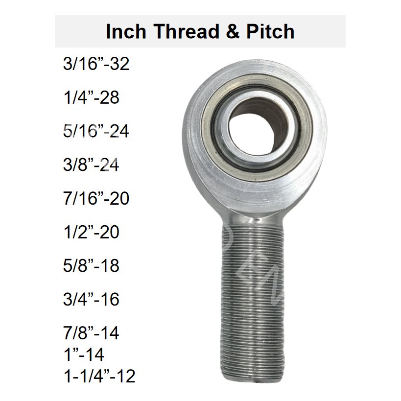 Chromoly Uniball m18 Metric Thread Rod Ends Bearings Heim Joint kits m10 m14 m12 m16 m20