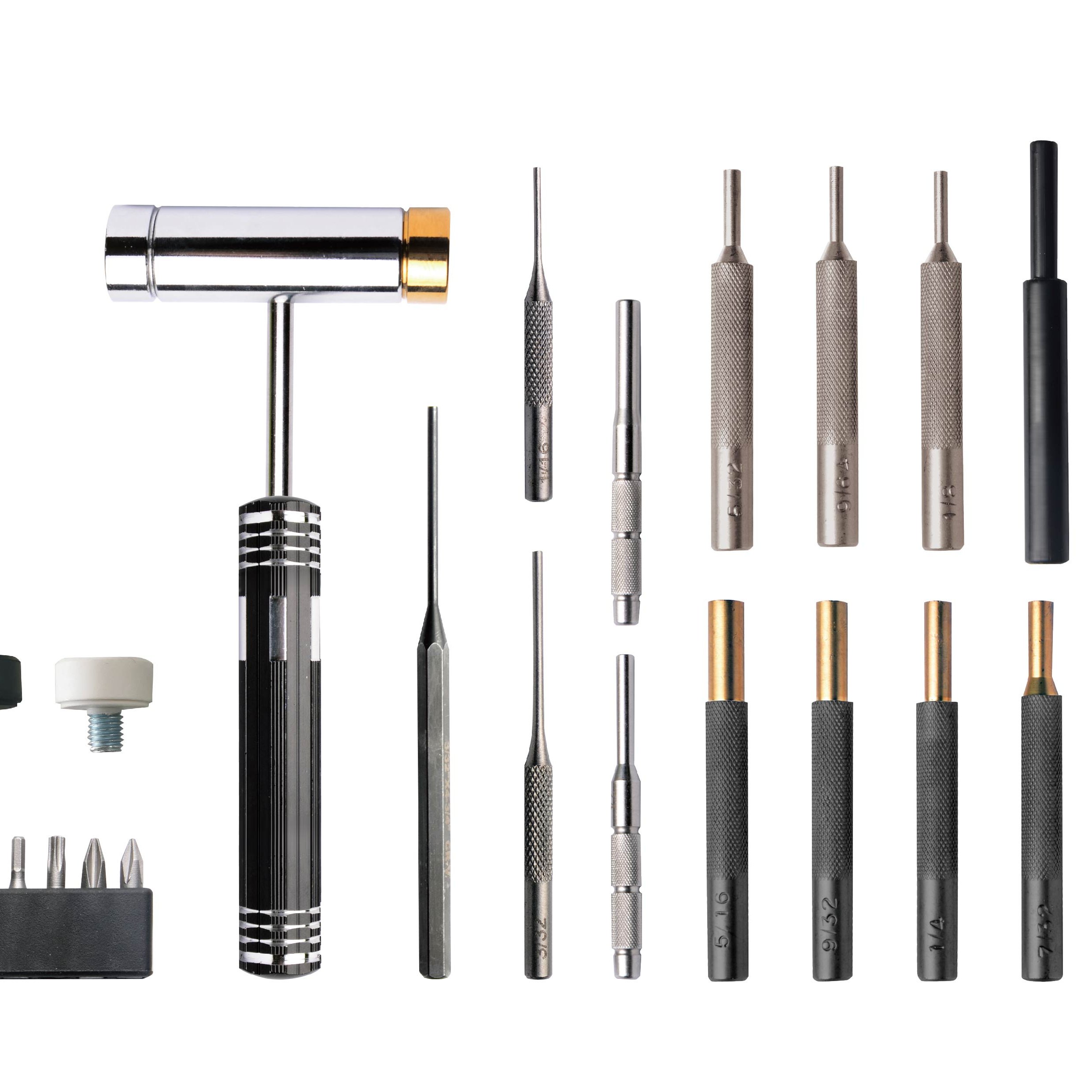 Gunsmiths tools Roll Pin And Hammer With Brass Punch Removal Tool Plastic Box For Gunsmith Kit Gun tool