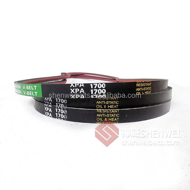 Power transmission flat transfer rubber poly v ribbed belt for konica minolta excavator engine fan auto drive construction