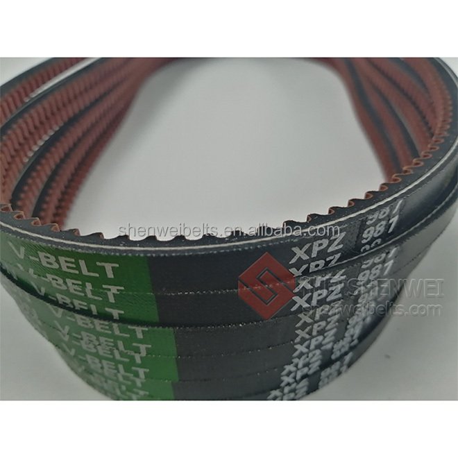 Power transmission flat transfer rubber poly v ribbed belt for konica minolta excavator engine fan auto drive construction
