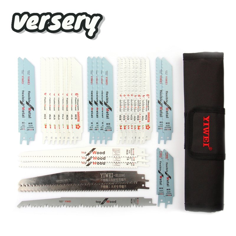 32PCS/SET Reciprocating Saw Blade Jig saw blade Power Tool Accessories Saw Blades for Wood Metal Cutting