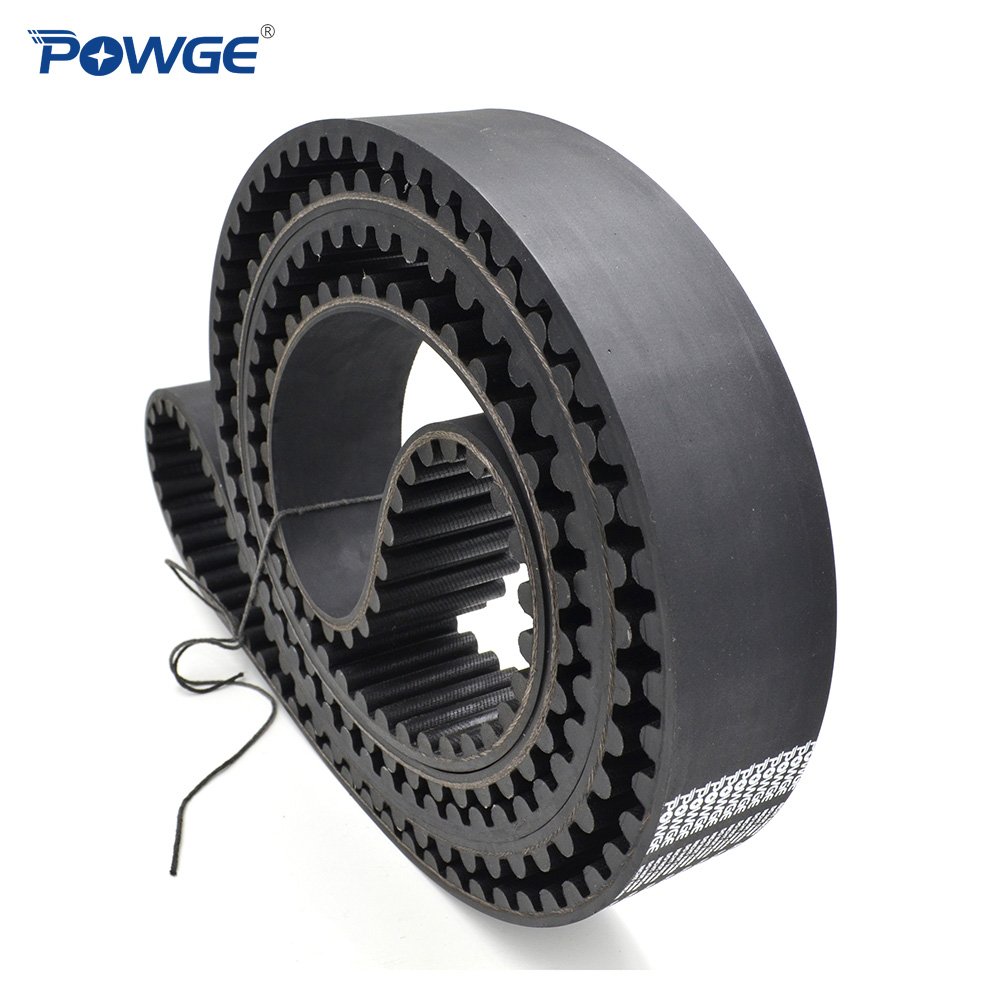 POWGE Circular-Arc tooth HTD 20M Synchronous belt Pitch 20mm Customized production all kinds of HTD20M Timing Belt pulley