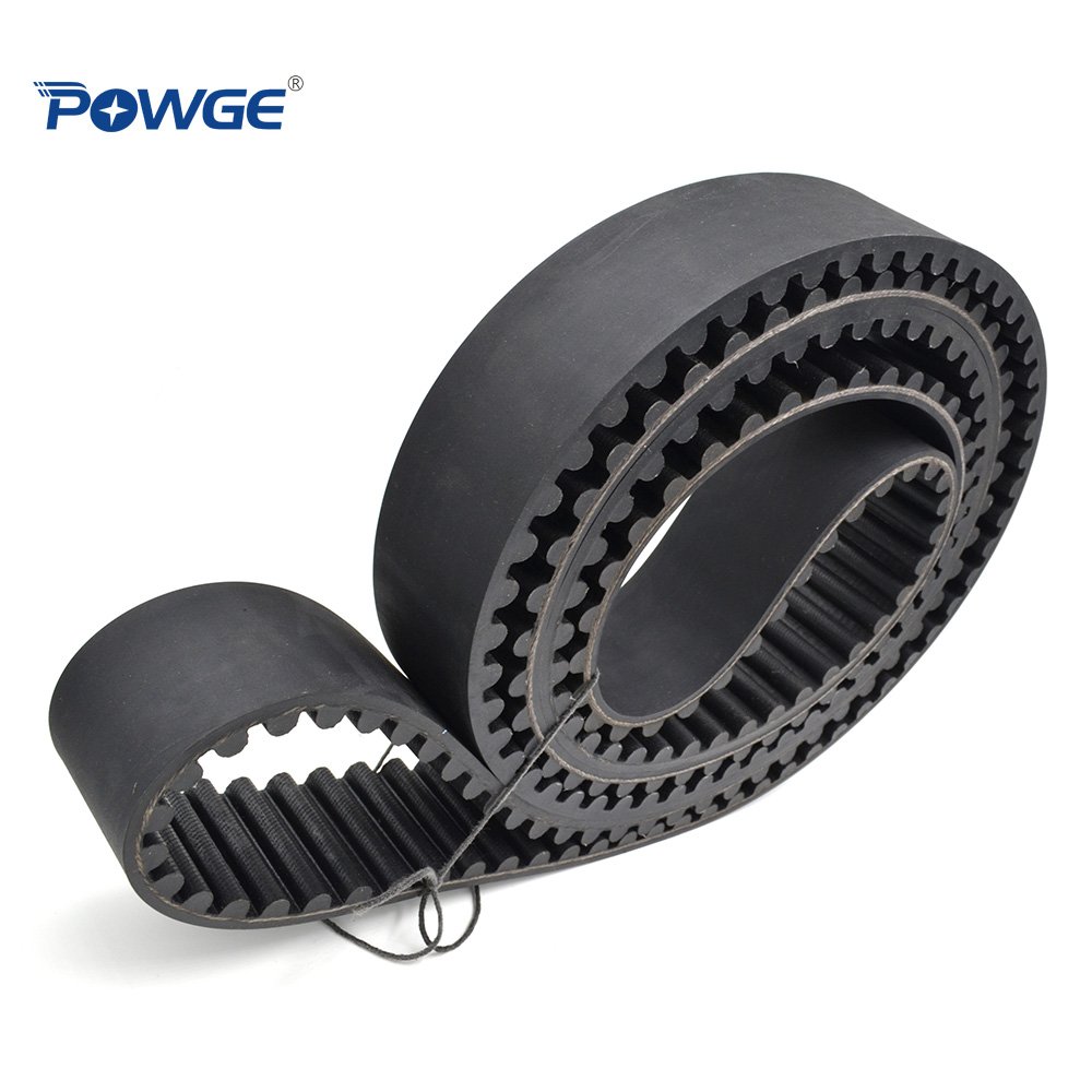 POWGE Circular-Arc tooth HTD 20M Synchronous belt Pitch 20mm Customized production all kinds of HTD20M Timing Belt pulley