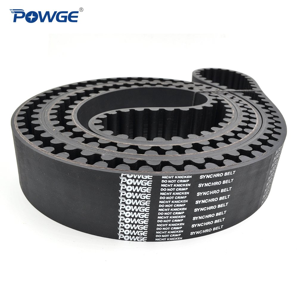 POWGE Circular-Arc tooth HTD 20M Synchronous belt Pitch 20mm Customized production all kinds of HTD20M Timing Belt pulley