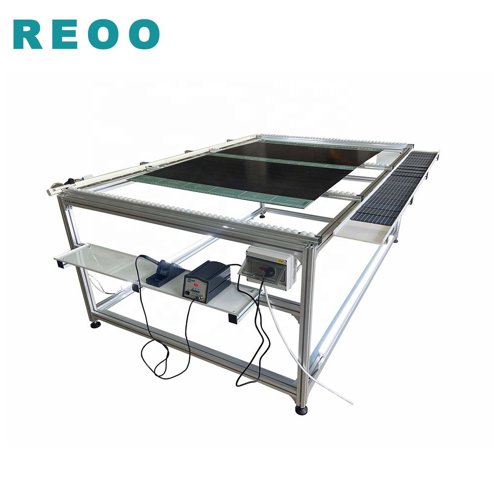 Professional Lower Cost Solar Panel Production Line 1MW Manual Assembly Manufacturing Plant