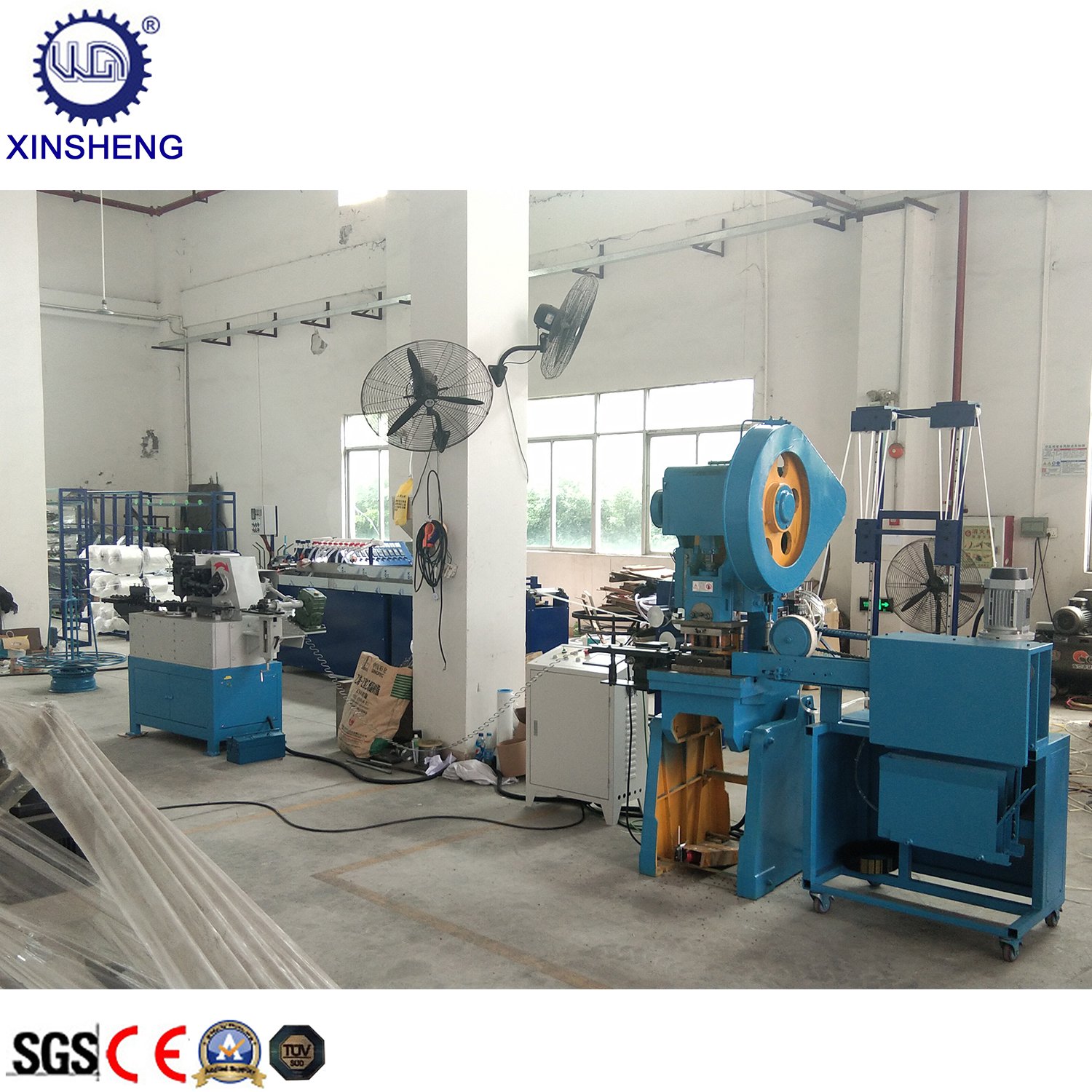 Automatic Zig Zag Sofa Spring Making And Bend Arc And Cut Machine Production Line
