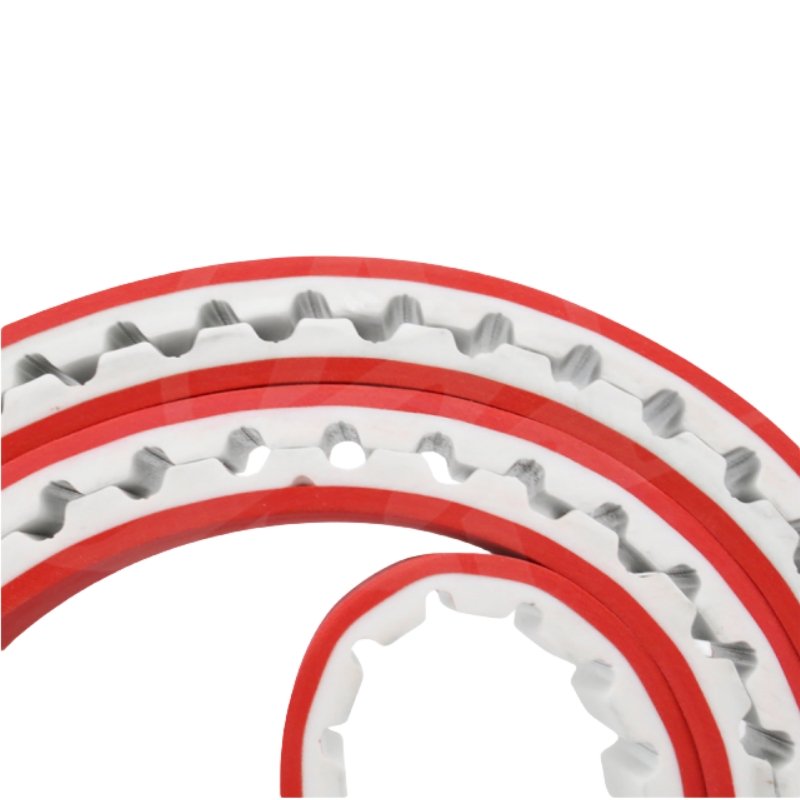 Hot Sale Bando Megadyne Continental Polyurethane Special Processing AT20 Red Rubber Coating Pu/Polyurethane Timing Belt