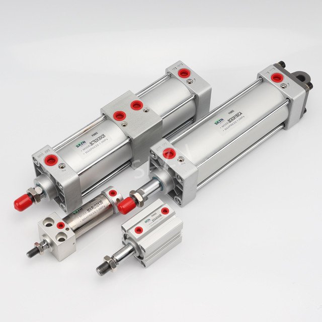 JISP Precise High Quality CQ2B CDQ2B Through-hole Rod End Female Thread SMC Aluminum Compact Thin Air Cylinder