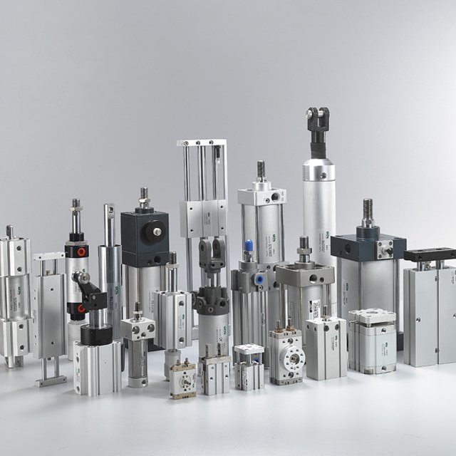 JISP Precise High Quality CQ2B CDQ2B Through-hole Rod End Female Thread SMC Aluminum Compact Thin Air Cylinder