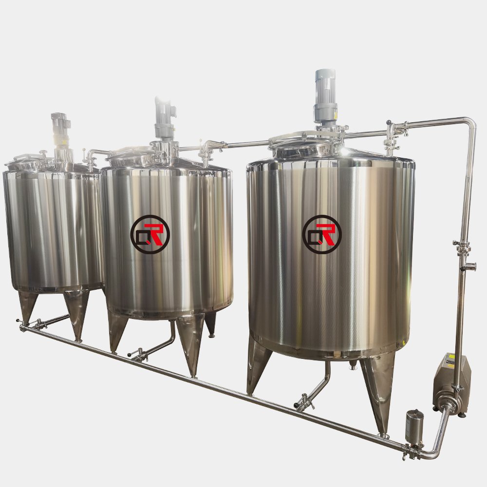 Food Granule Liquid Cosmetic Liquid With Suspended Solids Viscous Fluid Powder Oil Water Cream Beverage Mixing Tank
