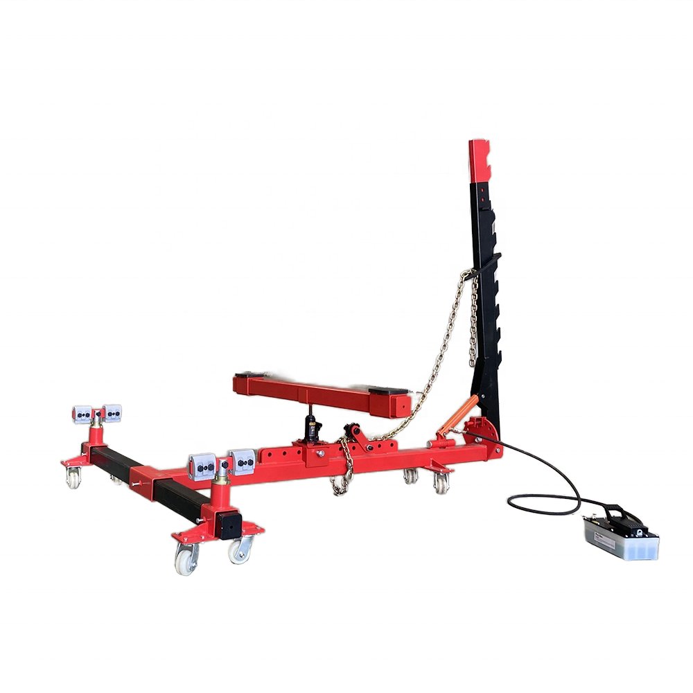 BAIWO Portable 10 Ton Mini Car Body Repair Equipment Frame Puller Machine with Pulling Towers for Car Body Repair