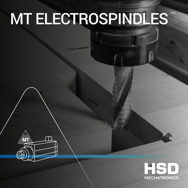 HSD AT1120 Spindle High Quality Made In Italy With Shaft Driven Fan with 9.5 kW power For Wood and Composite Industries