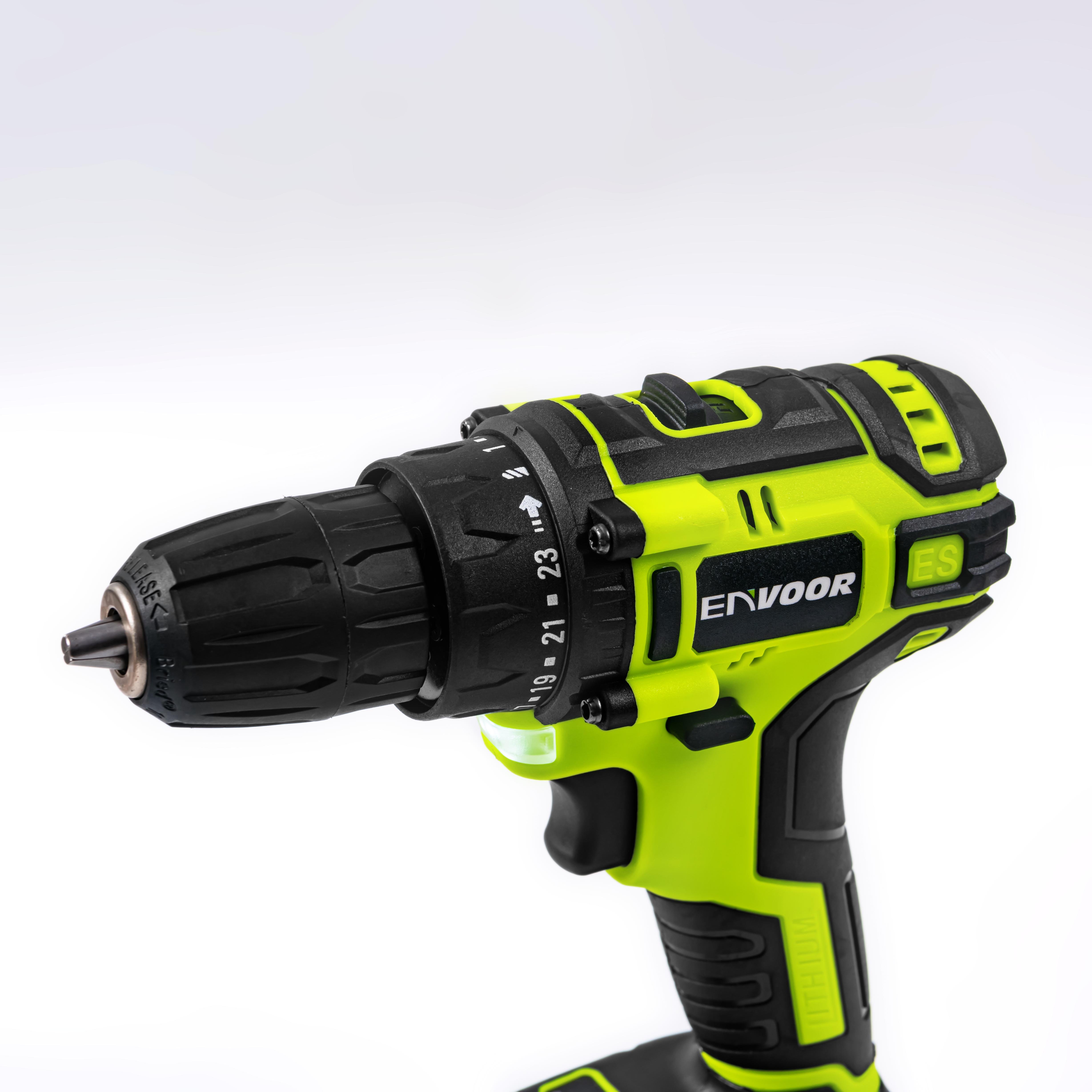 Wholesale 21V rechargeable drill cordless drill set Power Tools battery Drill Electric Screwdriver