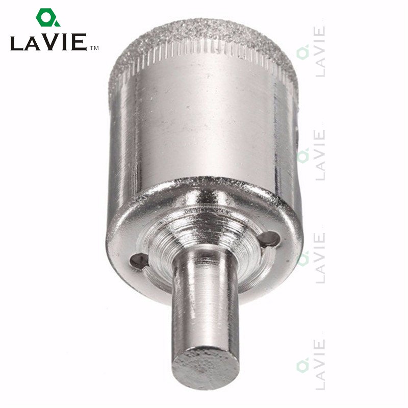 LA VIE 15pcs Glass Hole Saws Set 6mm-50mm Diamond Drill Bit Holesaw Tile Ceramic Marble Hole Saws Power Tool Accessories DB02053