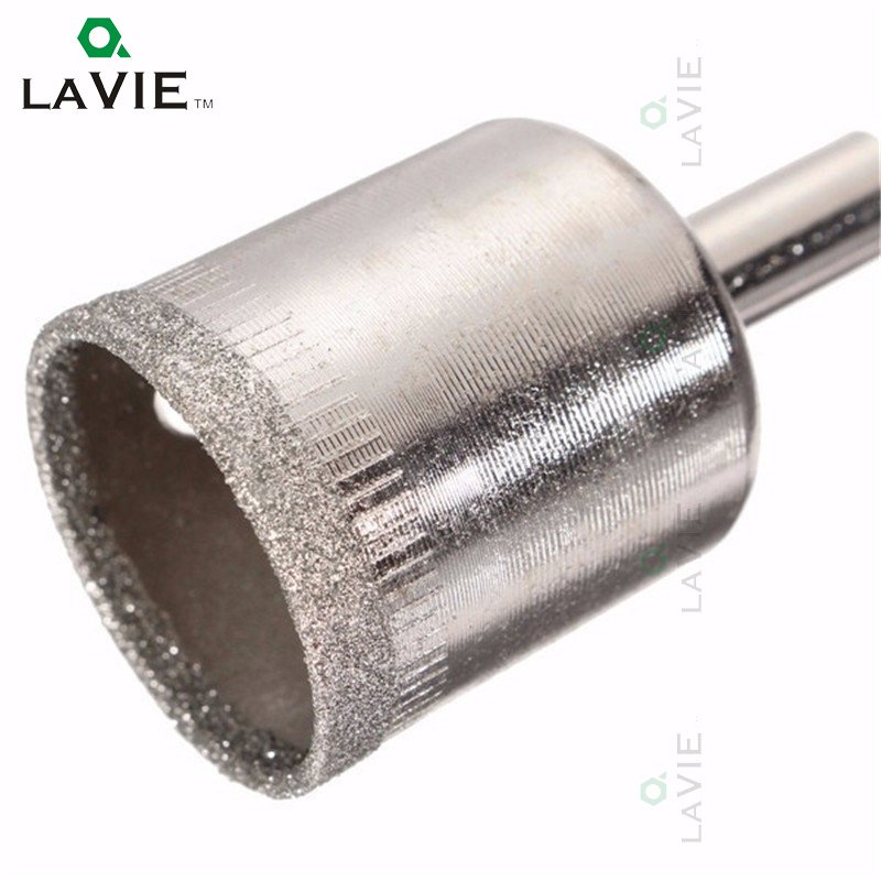 LA VIE 15pcs Glass Hole Saws Set 6mm-50mm Diamond Drill Bit Holesaw Tile Ceramic Marble Hole Saws Power Tool Accessories DB02053